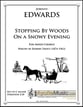 Stopping by Woods on a Snowy Evening SATB choral sheet music cover